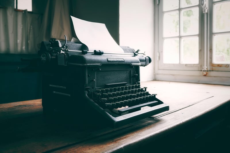 Newspaper and Typewriter